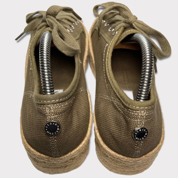 Steve Madden Hampton Olive Green Flatform Espadrille Sneakers 8B - Picture 14 of 16